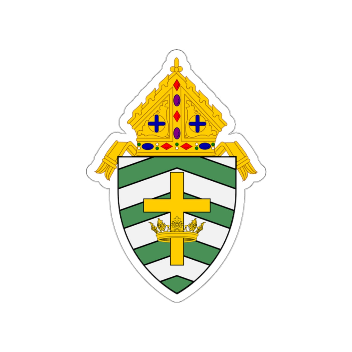 Roman Catholic Diocese of Helena - STICKER Vinyl Die-Cut Decal-White-The Sticker Space