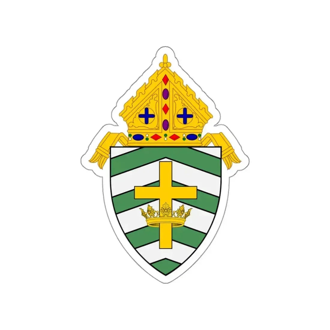 Roman Catholic Diocese of Helena - STICKER Vinyl Die-Cut Decal White Die-Cut 3 Inch - The Sticker Space