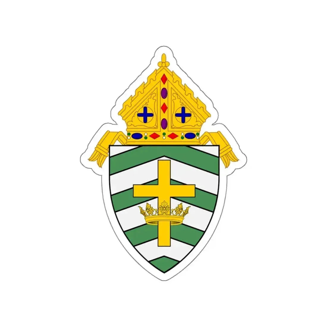 Roman Catholic Diocese of Helena - STICKER Vinyl Die-Cut Decal White Die-Cut 6 Inch - The Sticker Space