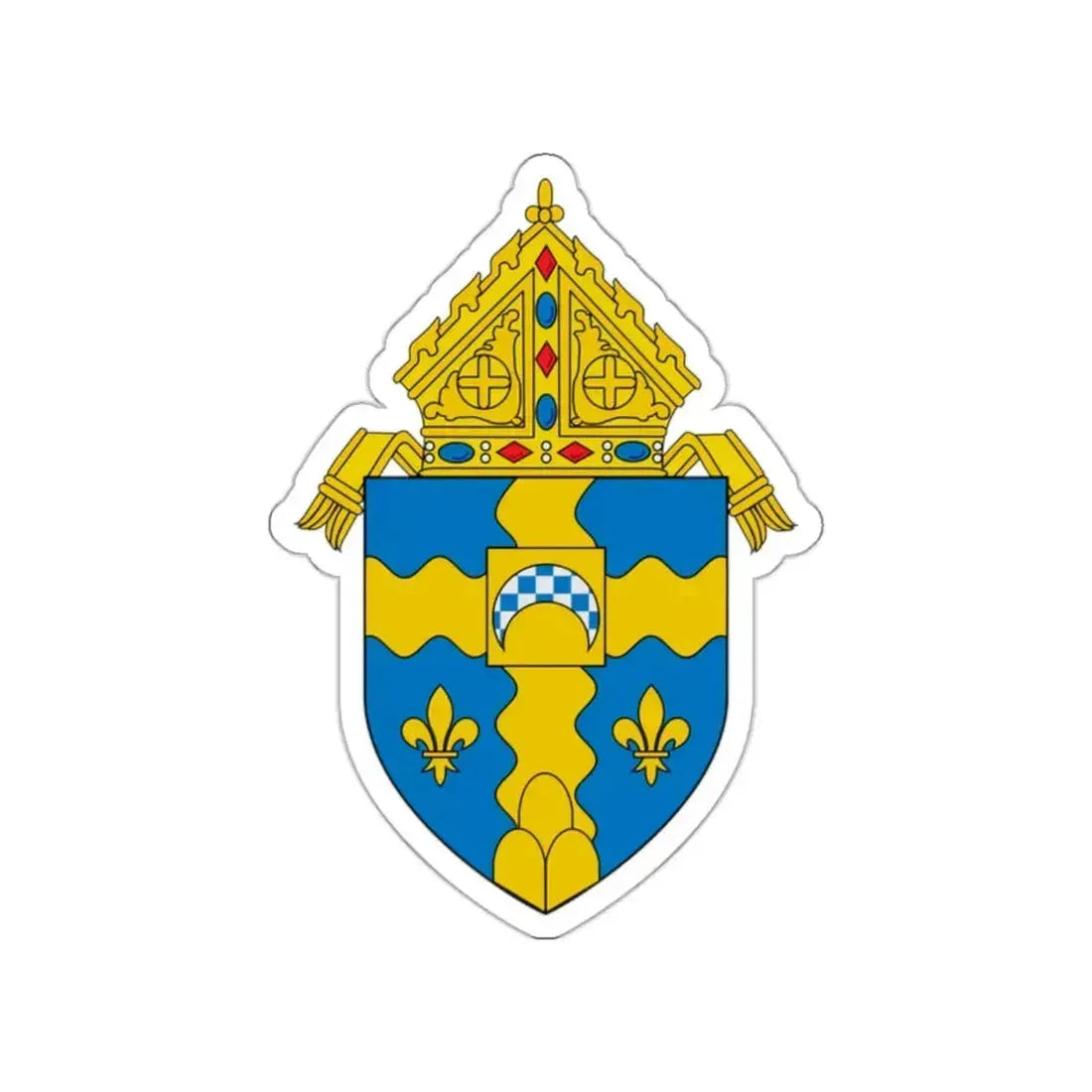 Roman Catholic Diocese of Joliet - STICKER Vinyl Die-Cut Decal White Die-Cut 2 Inch - The Sticker Space