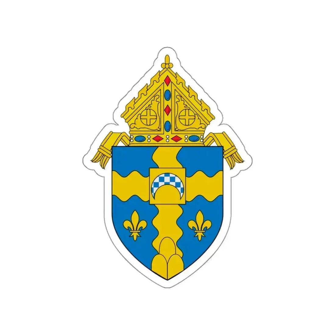 Roman Catholic Diocese of Joliet - STICKER Vinyl Die-Cut Decal White Die-Cut 3 Inch - The Sticker Space