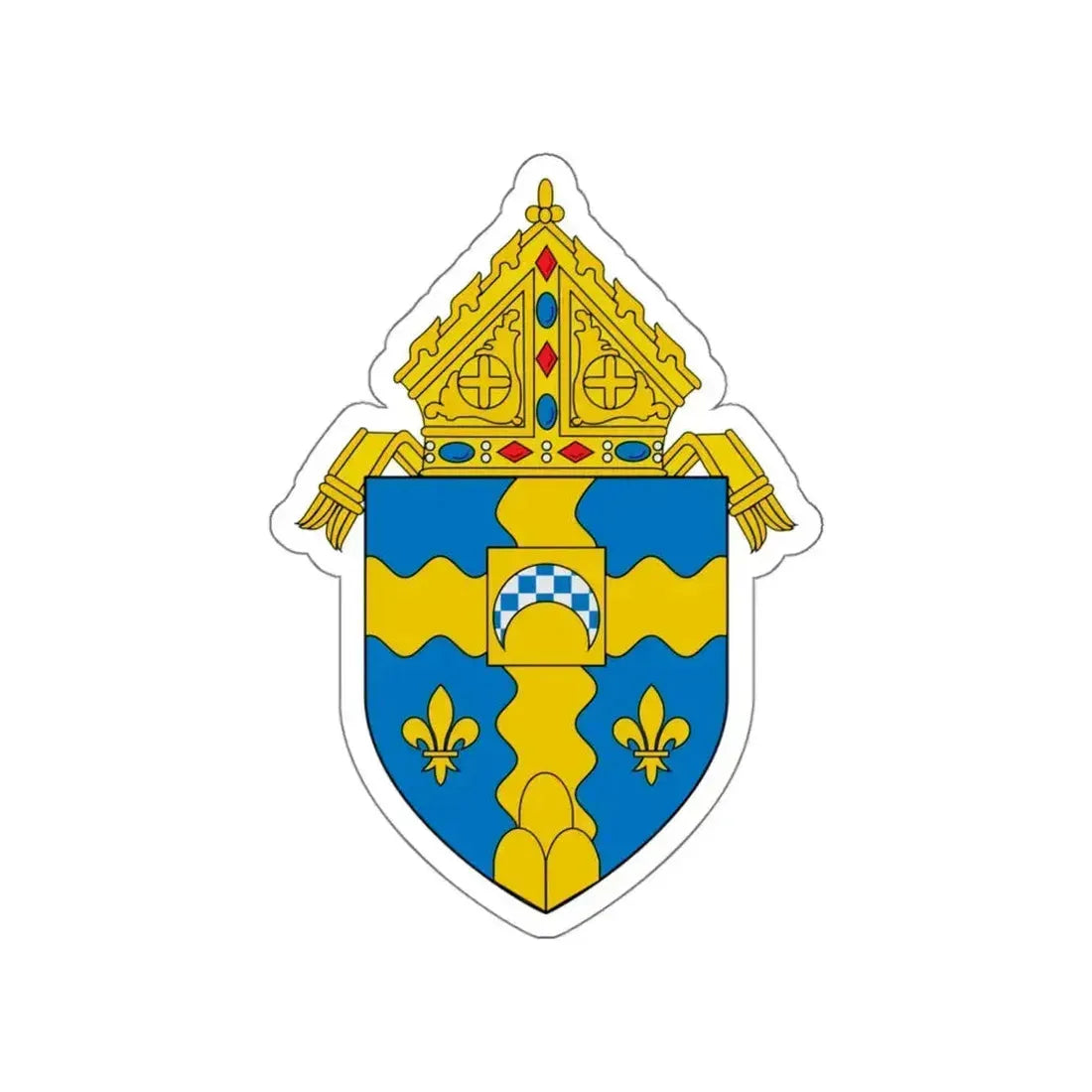 Roman Catholic Diocese of Joliet - STICKER Vinyl Die-Cut Decal White Die-Cut 5 Inch - The Sticker Space
