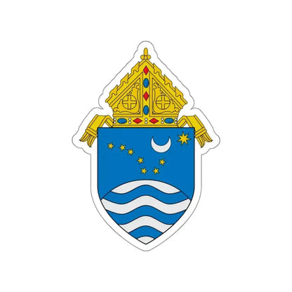 Roman Catholic Diocese of Juneau - STICKER Vinyl Die-Cut Decal White Die-Cut 3 Inch - The Sticker Space