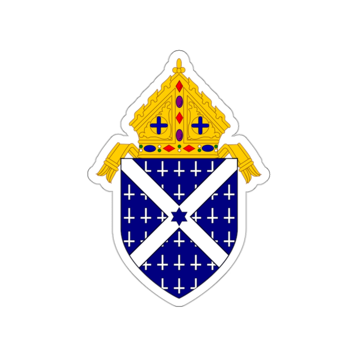 Roman Catholic Diocese of Little Rock - STICKER Vinyl Die-Cut Decal-White-The Sticker Space