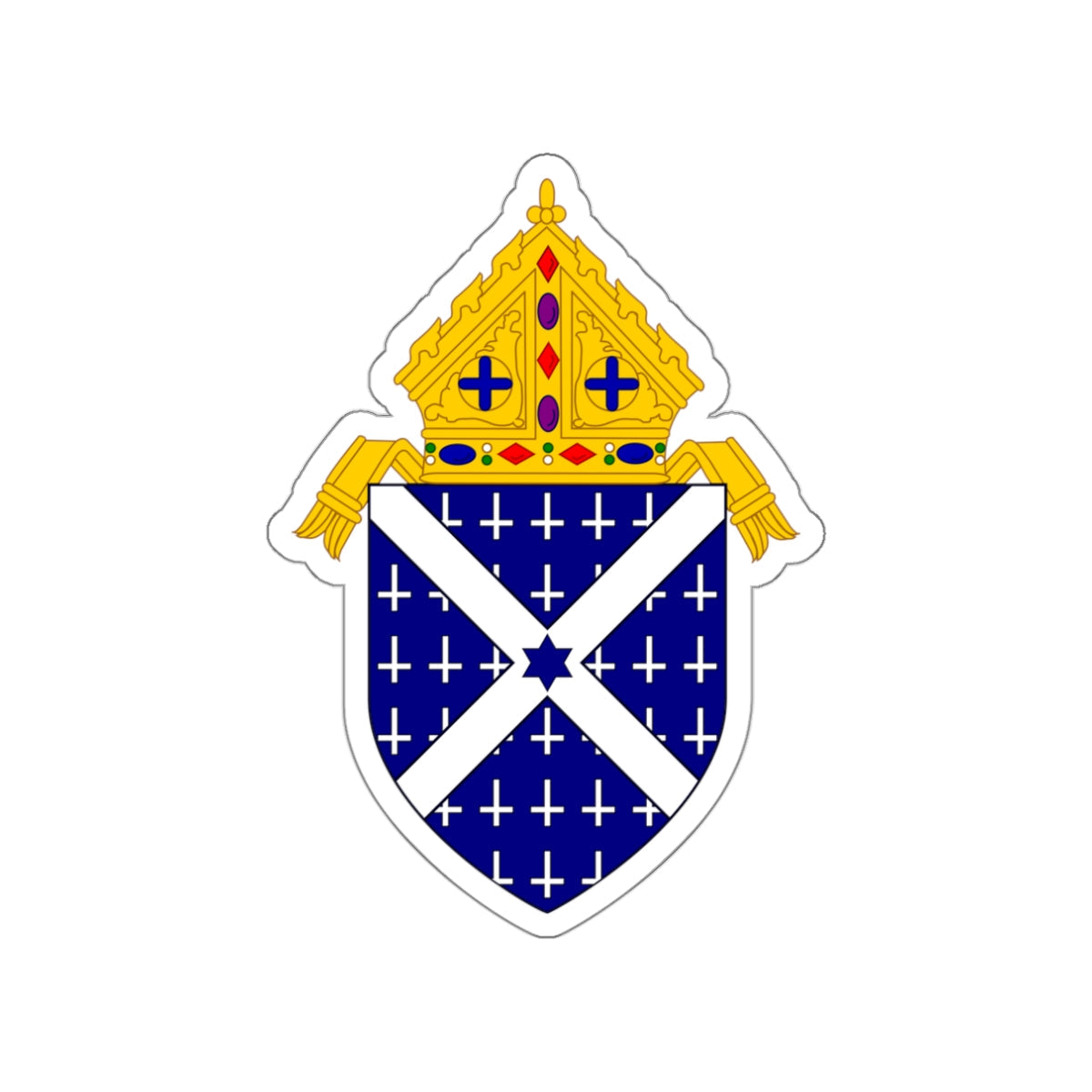 Roman Catholic Diocese of Little Rock - STICKER Vinyl Die-Cut Decal-White-The Sticker Space