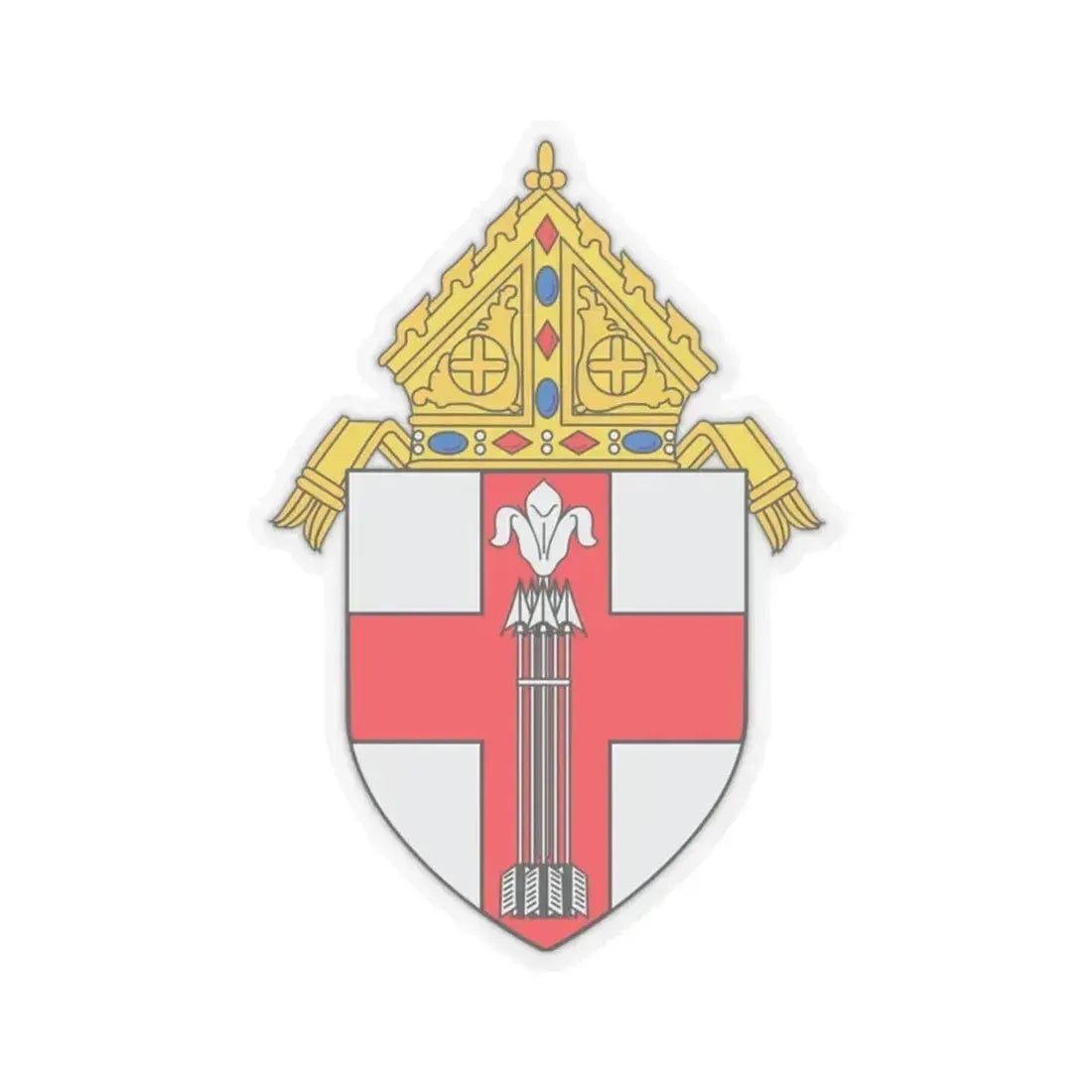 Roman Catholic Diocese of Manchester - STICKER Vinyl Kiss-Cut Decal 2 Inch Transparent - The Sticker Space