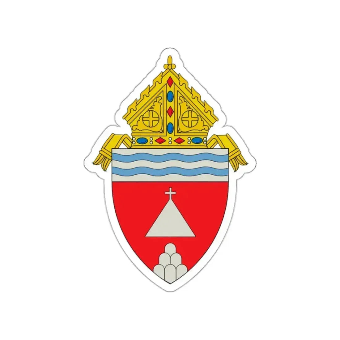Roman Catholic Diocese of Memphis in Tennessee - STICKER Vinyl Die-Cut Decal White Die-Cut 2 Inch - The Sticker Space