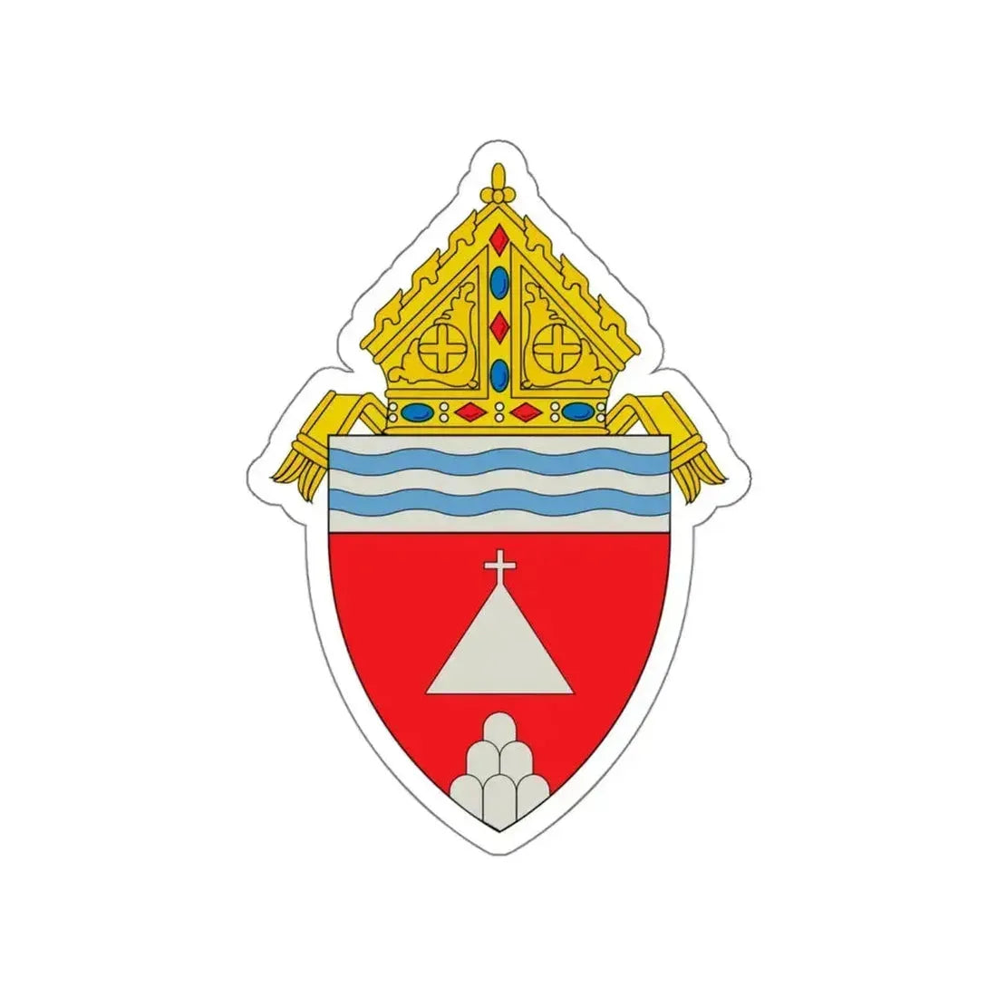 Roman Catholic Diocese of Memphis in Tennessee - STICKER Vinyl Die-Cut Decal White Die-Cut 5 Inch - The Sticker Space