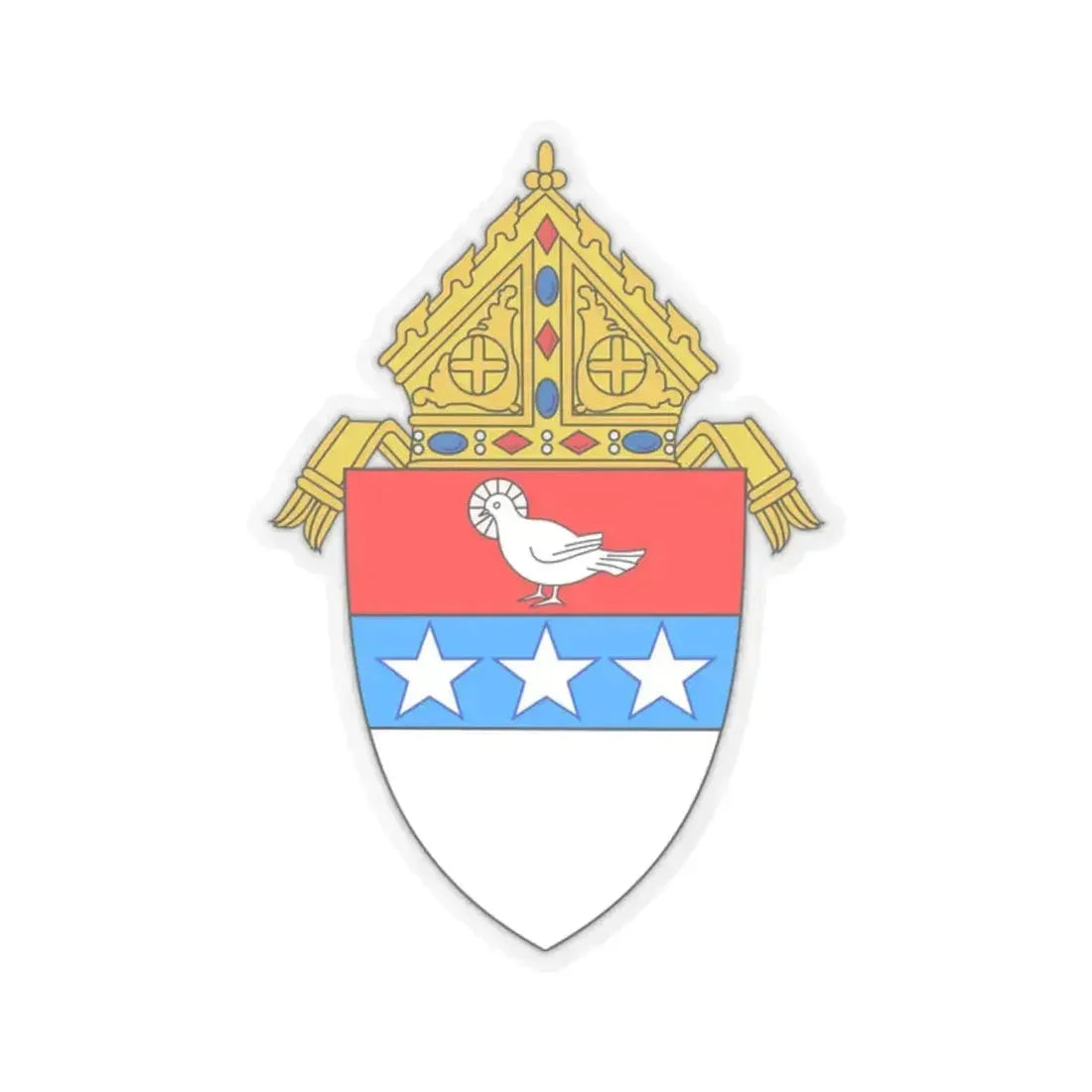 Roman Catholic Diocese of Nashville - STICKER Vinyl Kiss-Cut Decal 2 Inch Transparent - The Sticker Space