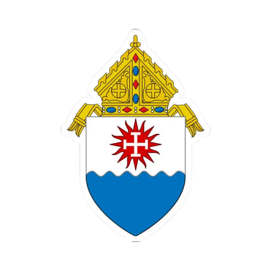 Roman Catholic Diocese of Natchez - STICKER Vinyl Kiss-Cut Decal 2 Inch White - The Sticker Space