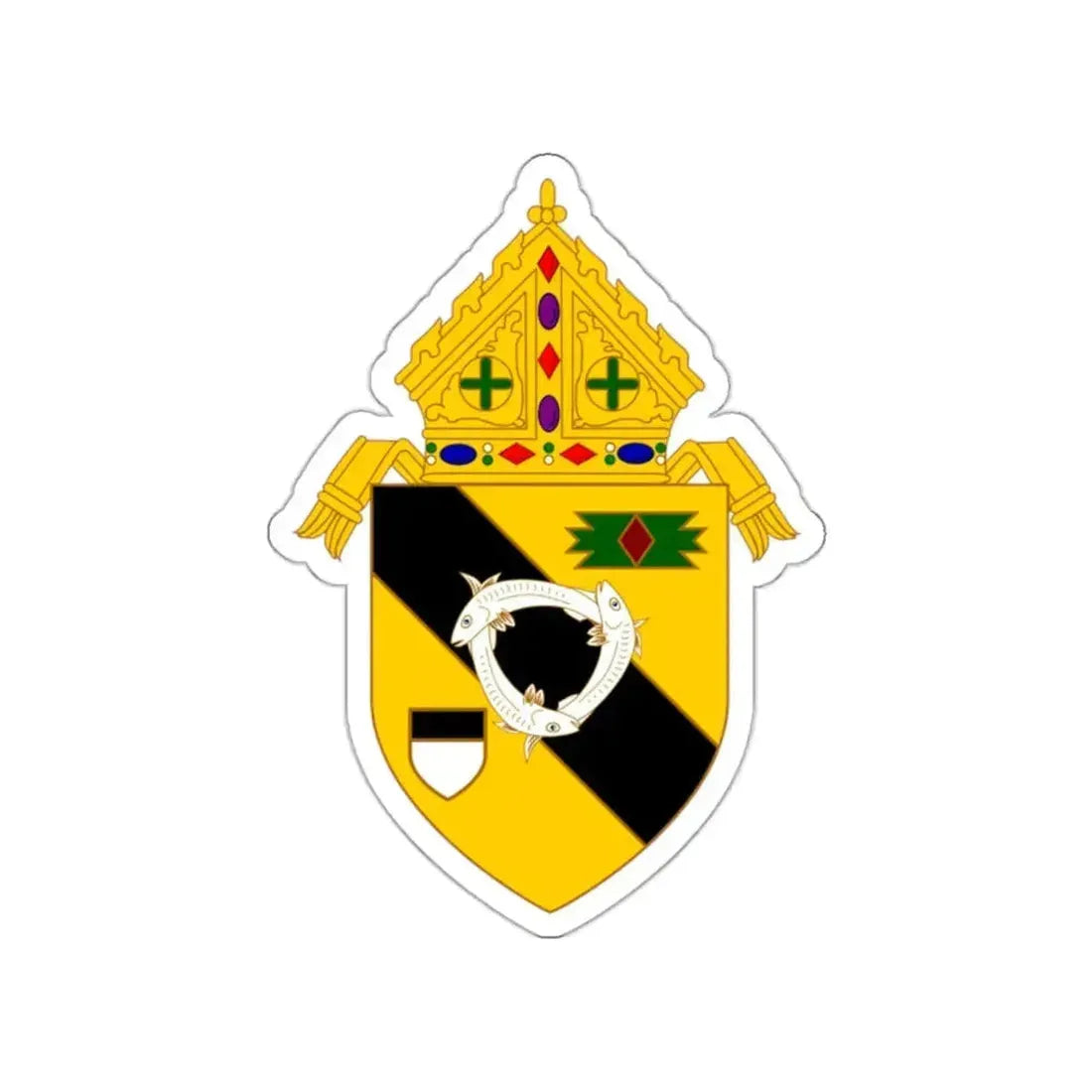 Roman Catholic Diocese of New Ulm - STICKER Vinyl Die-Cut Decal White Die-Cut 2 Inch - The Sticker Space