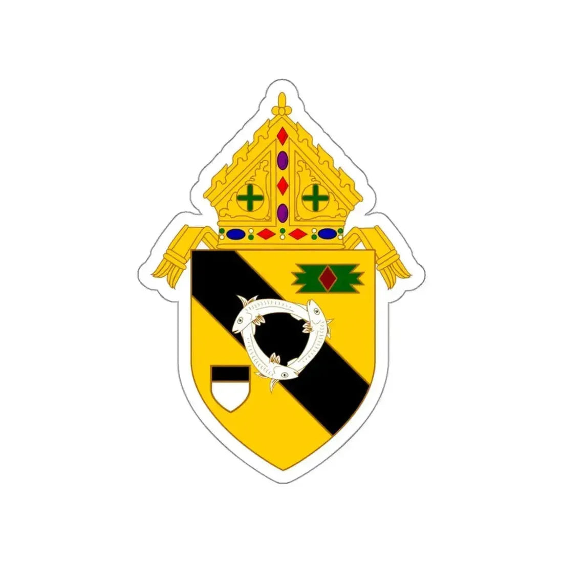 Roman Catholic Diocese of New Ulm - STICKER Vinyl Die-Cut Decal White Die-Cut 3 Inch - The Sticker Space