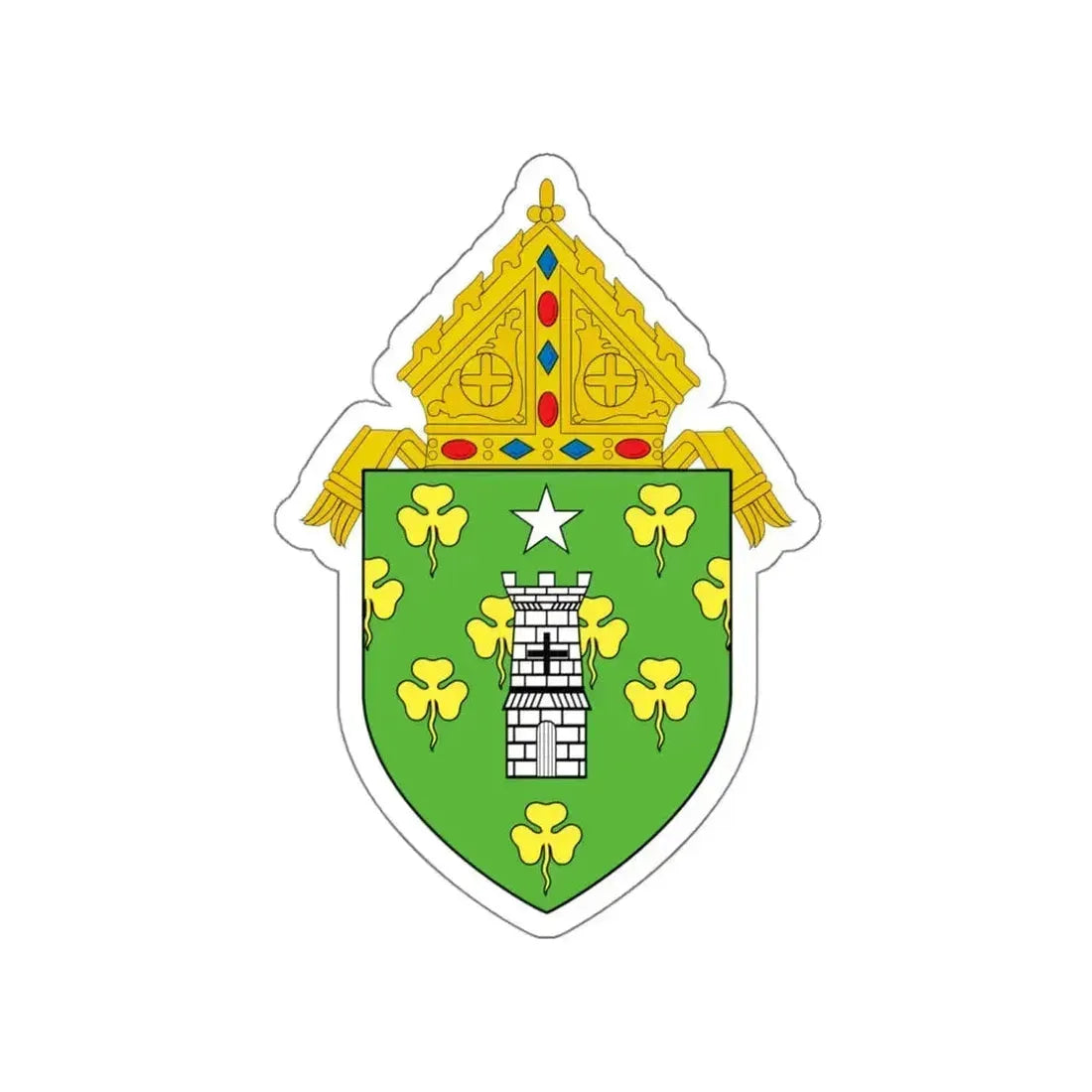 Roman Catholic Diocese of Norwich - STICKER Vinyl Die-Cut Decal White Die-Cut 5 Inch - The Sticker Space