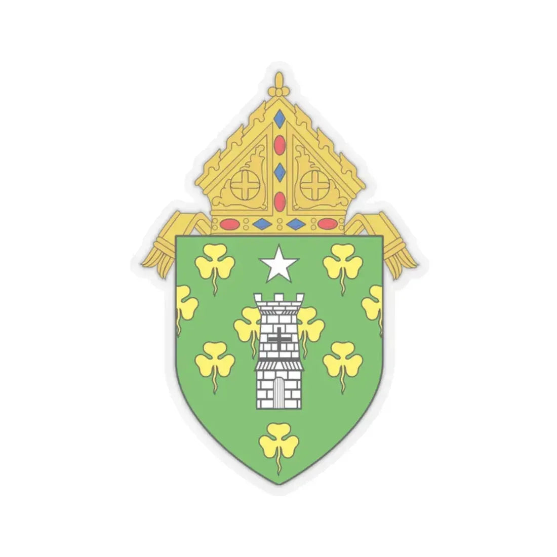 Roman Catholic Diocese of Norwich - STICKER Vinyl Kiss-Cut Decal 2 Inch Transparent - The Sticker Space