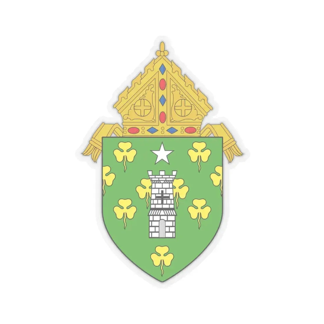 Roman Catholic Diocese of Norwich - STICKER Vinyl Kiss-Cut Decal 3 Inch Transparent - The Sticker Space