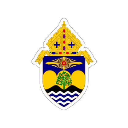 Roman Catholic Diocese of Orange - STICKER Vinyl Die-Cut Decal White Die-Cut 3 Inch - The Sticker Space