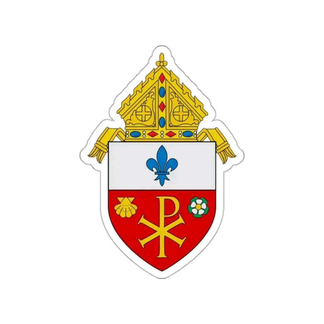 Roman Catholic Diocese of Orlando - STICKER Vinyl Die-Cut Decal White Die-Cut 2 Inch - The Sticker Space