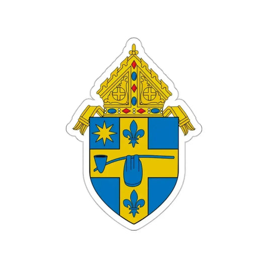 Roman Catholic Diocese of Peoria - STICKER Vinyl Die-Cut Decal White Die-Cut 2 Inch - The Sticker Space