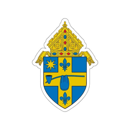 Roman Catholic Diocese of Peoria - STICKER Vinyl Die-Cut Decal White Die-Cut 4 Inch - The Sticker Space