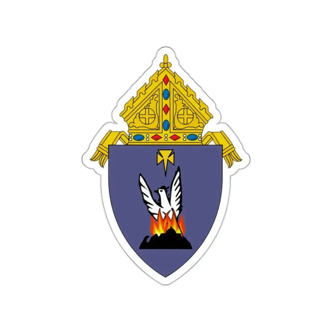 Roman Catholic Diocese of Phoenix 2 - STICKER Vinyl Die-Cut Decal White Die-Cut 2 Inch - The Sticker Space