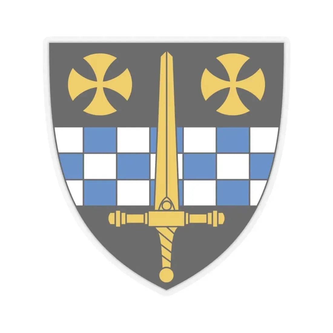 Roman Catholic Diocese of Pittsburgh 2 - STICKER Vinyl Kiss-Cut Decal 6 Inch Transparent - The Sticker Space