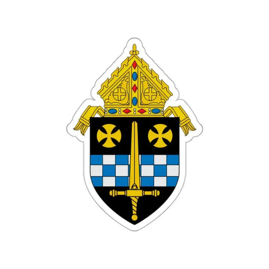 Roman Catholic Diocese of Pittsburgh 3 - STICKER Vinyl Die-Cut Decal White Die-Cut 2 Inch - The Sticker Space