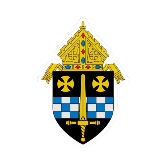 Roman Catholic Diocese of Pittsburgh 3 - STICKER Vinyl Kiss-Cut Decal 2 Inch White - The Sticker Space