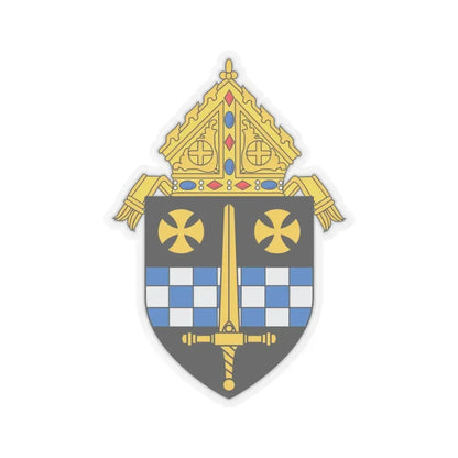 Roman Catholic Diocese of Pittsburgh 3 - STICKER Vinyl Kiss-Cut Decal 3 Inch Transparent - The Sticker Space