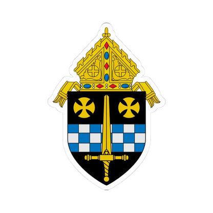 Roman Catholic Diocese of Pittsburgh 3 - STICKER Vinyl Kiss-Cut Decal 3 Inch White - The Sticker Space