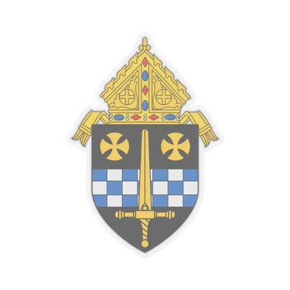 Roman Catholic Diocese of Pittsburgh 3 - STICKER Vinyl Kiss-Cut Decal 4 Inch Transparent - The Sticker Space