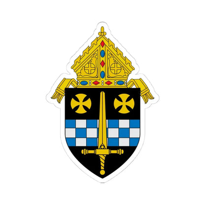 Roman Catholic Diocese of Pittsburgh 3 - STICKER Vinyl Kiss-Cut Decal 4 Inch White - The Sticker Space
