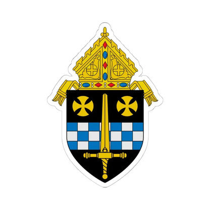 Roman Catholic Diocese of Pittsburgh 3 - STICKER Vinyl Kiss-Cut Decal 6 Inch White - The Sticker Space