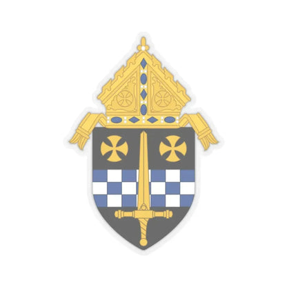 Roman Catholic Diocese of Pittsburgh - STICKER Vinyl Kiss-Cut Decal 2 Inch Transparent - The Sticker Space