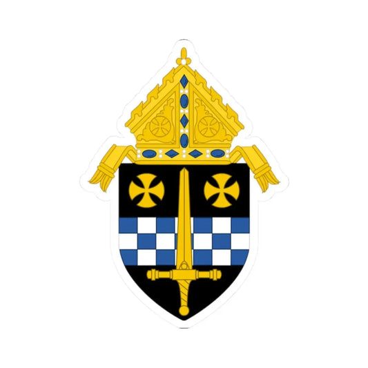 Roman Catholic Diocese of Pittsburgh - STICKER Vinyl Kiss-Cut Decal 2 Inch White - The Sticker Space