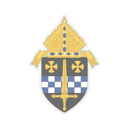 Roman Catholic Diocese of Pittsburgh - STICKER Vinyl Kiss-Cut Decal 3 Inch Transparent - The Sticker Space