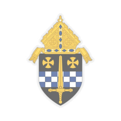 Roman Catholic Diocese of Pittsburgh - STICKER Vinyl Kiss-Cut Decal 4 Inch Transparent - The Sticker Space