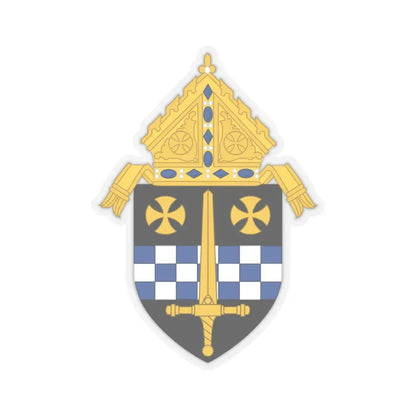 Roman Catholic Diocese of Pittsburgh - STICKER Vinyl Kiss-Cut Decal 6 Inch Transparent - The Sticker Space