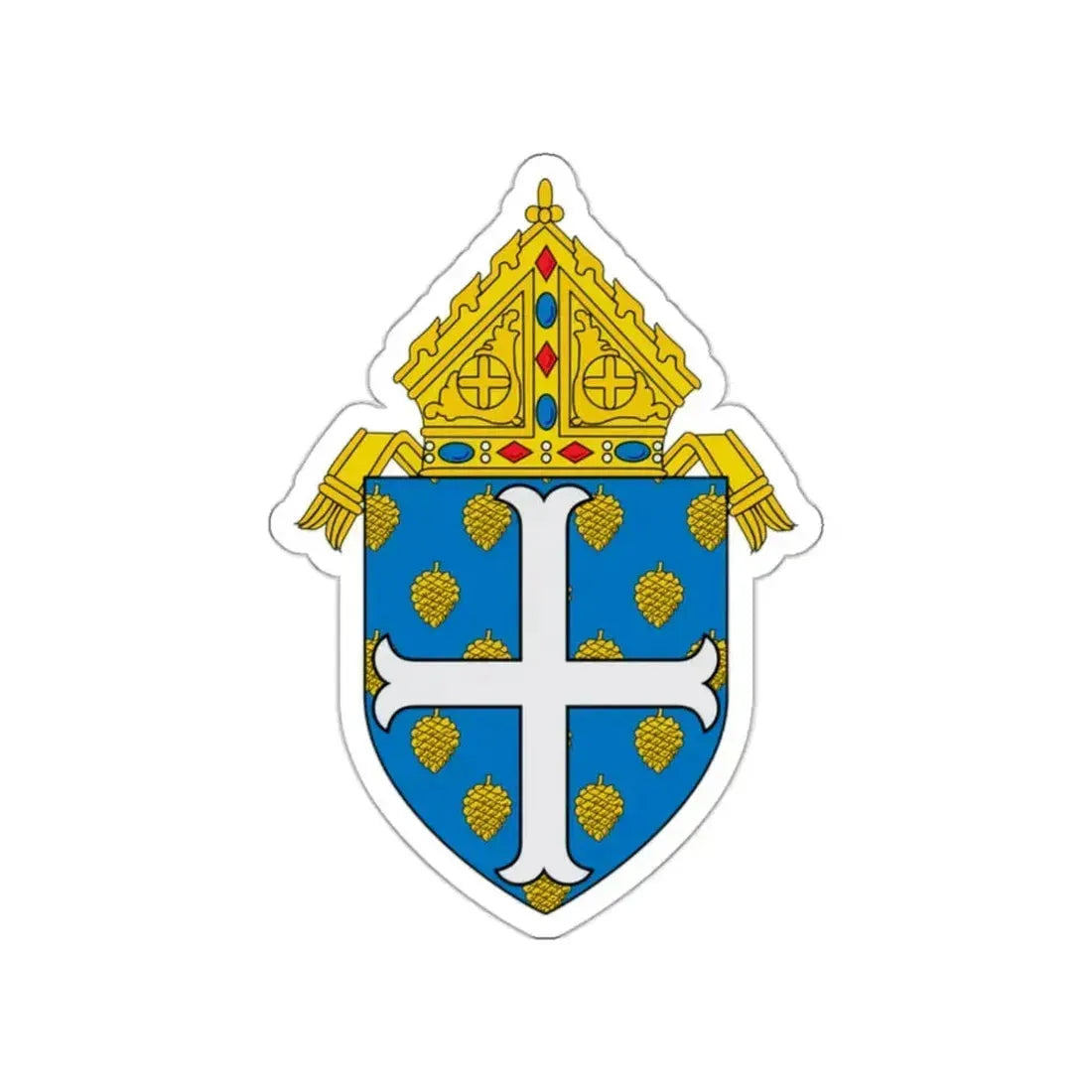 Roman Catholic Diocese of Portland - STICKER Vinyl Die-Cut Decal White Die-Cut 2 Inch - The Sticker Space