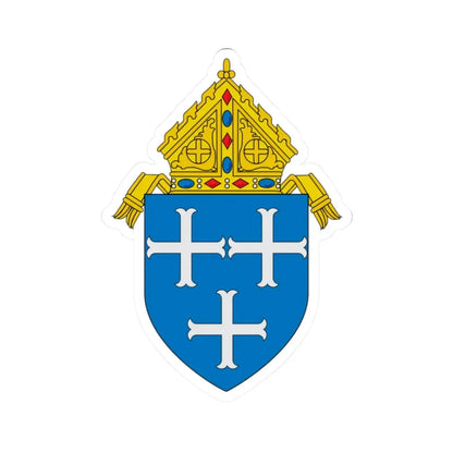 Roman Catholic Diocese of Providence - STICKER Vinyl Kiss-Cut Decal 2 Inch White - The Sticker Space