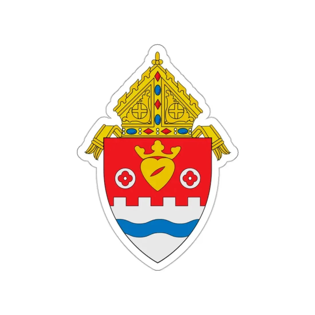 Roman Catholic Diocese of Pueblo - STICKER Vinyl Die-Cut Decal - The Sticker Space