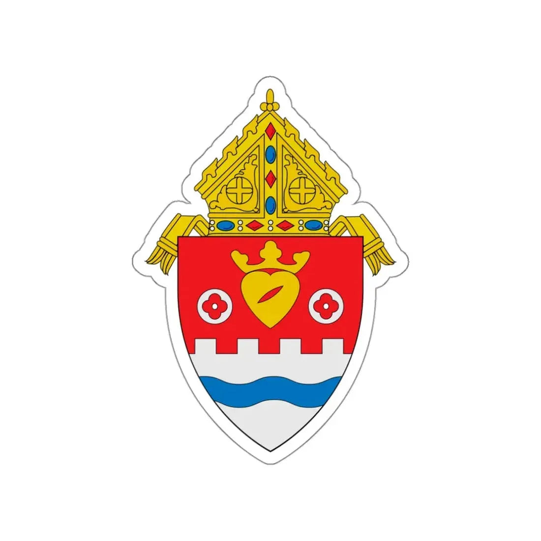 Roman Catholic Diocese of Pueblo - STICKER Vinyl Die-Cut Decal - The Sticker Space