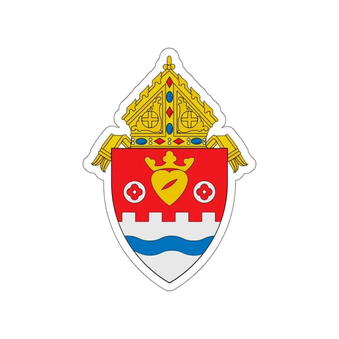 Roman Catholic Diocese of Pueblo - STICKER Vinyl Die-Cut Decal - The Sticker Space
