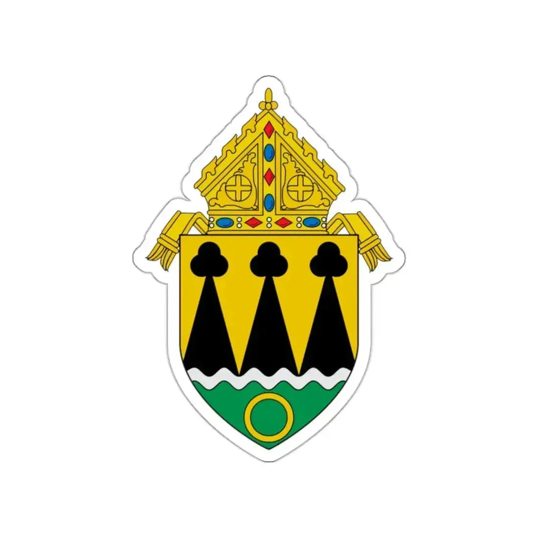 Roman Catholic Diocese of Rapid City - STICKER Vinyl Die-Cut Decal White Die-Cut 2 Inch - The Sticker Space