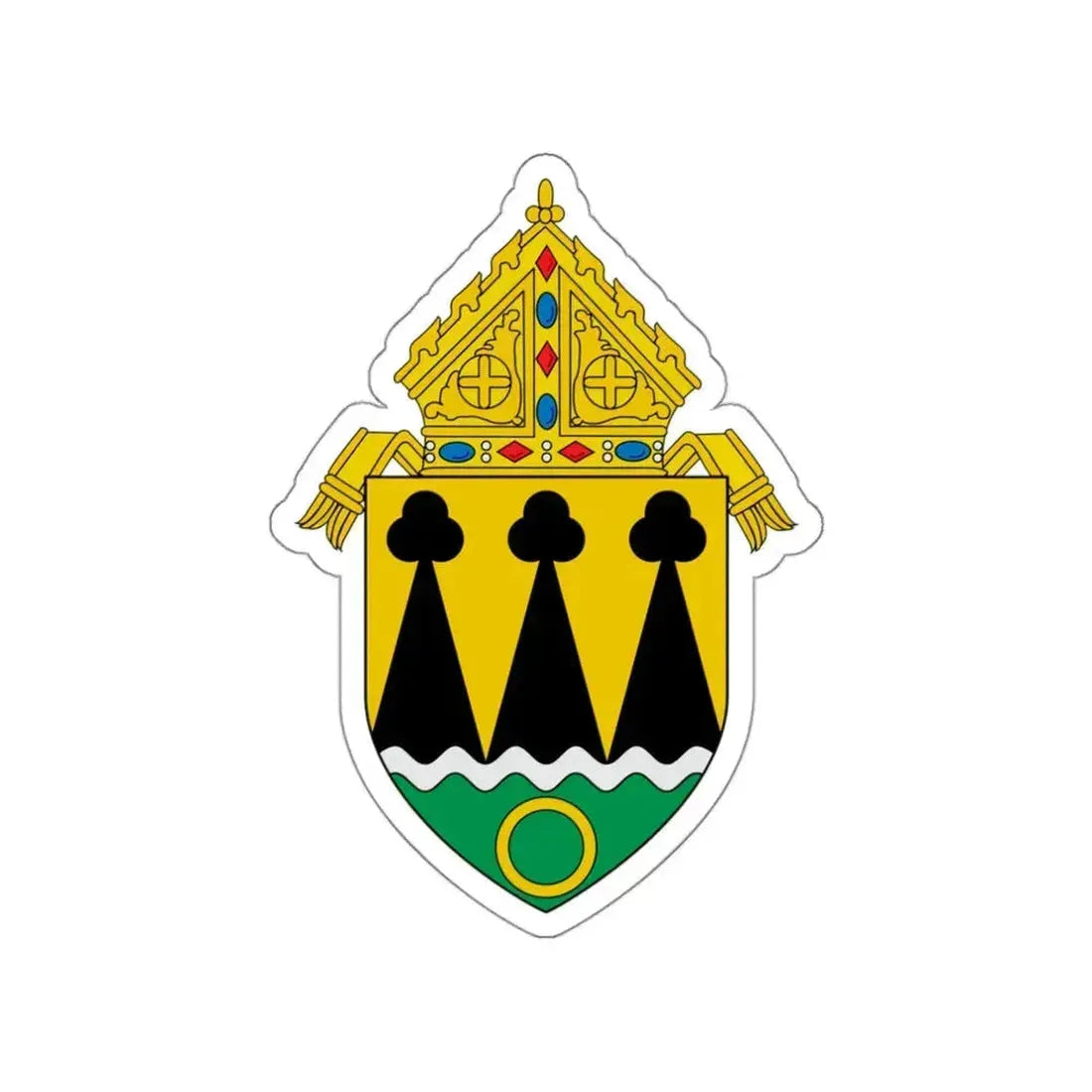 Roman Catholic Diocese of Rapid City - STICKER Vinyl Die-Cut Decal White Die-Cut 3 Inch - The Sticker Space