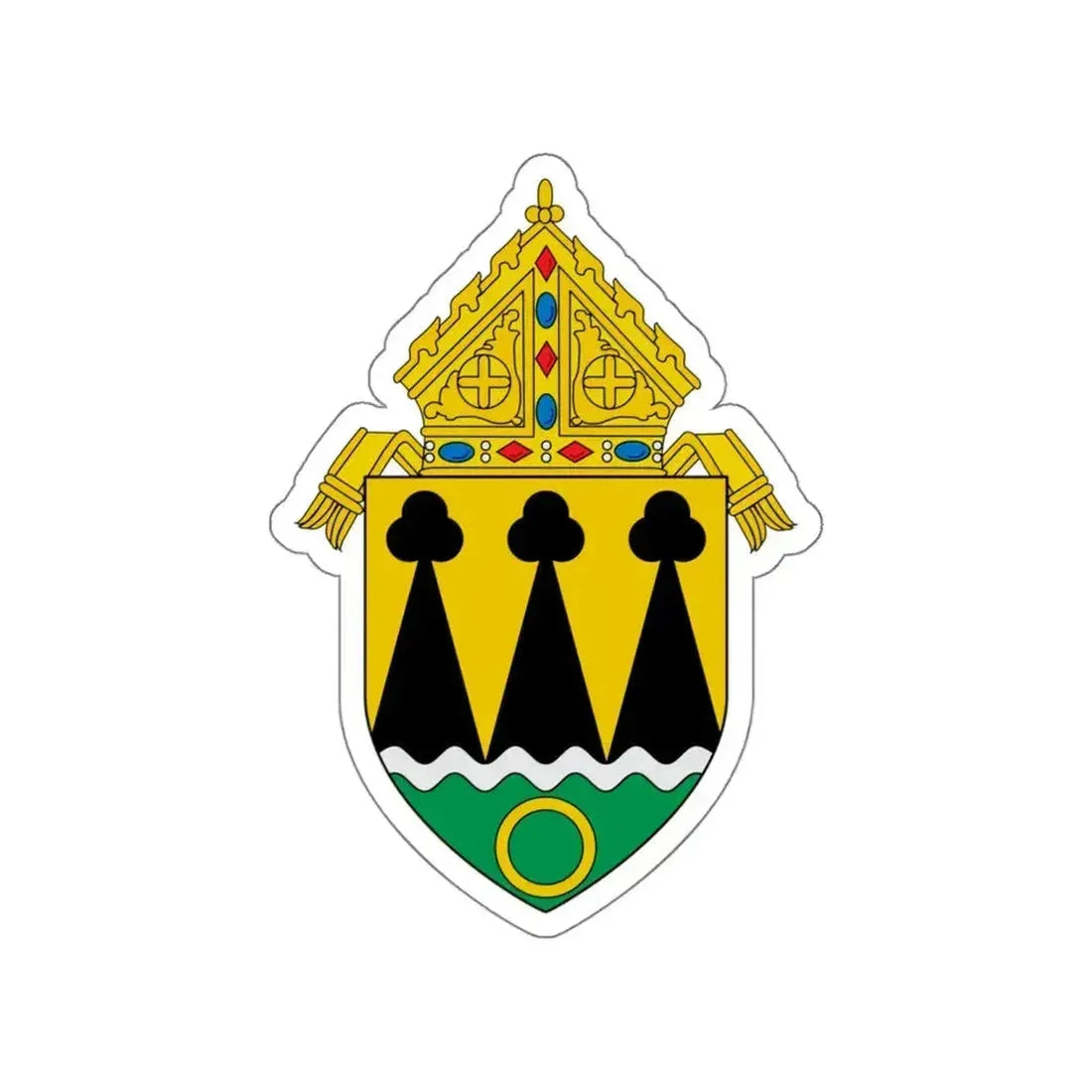Roman Catholic Diocese of Rapid City - STICKER Vinyl Die-Cut Decal White Die-Cut 5 Inch - The Sticker Space