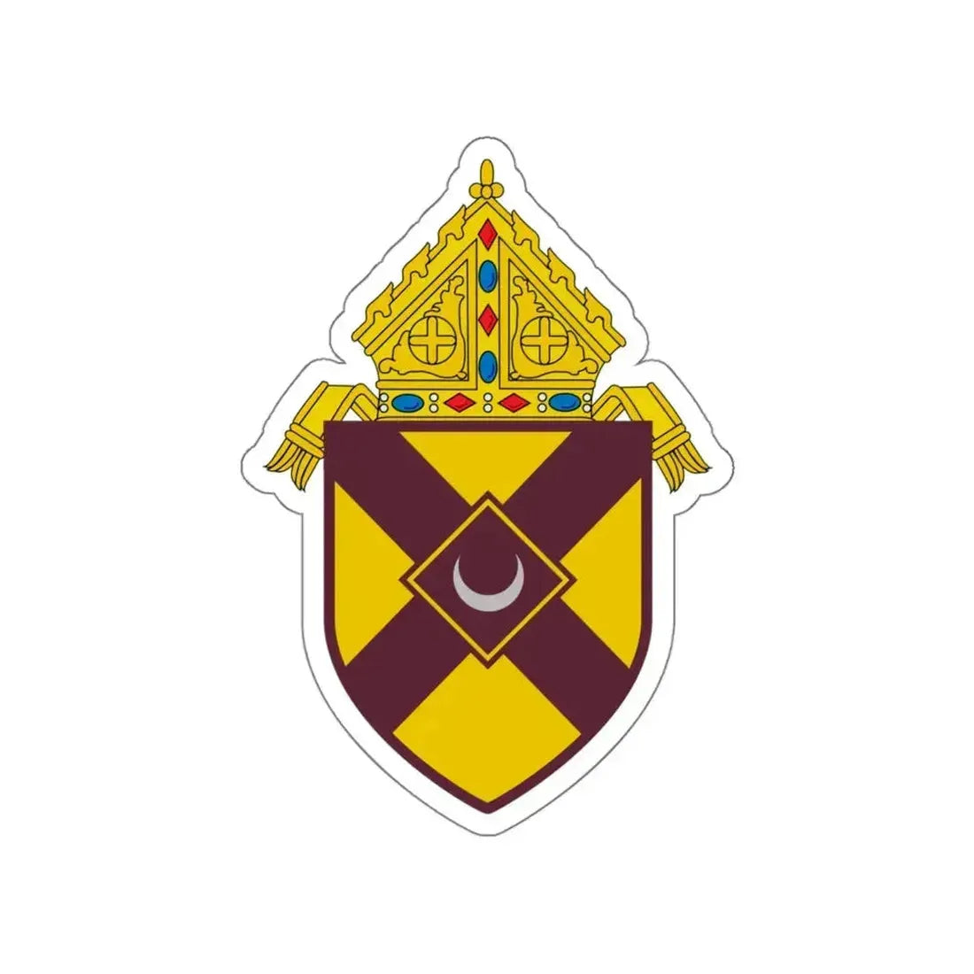 Roman Catholic Diocese of Rochester - STICKER Vinyl Die-Cut Decal White Die-Cut 6 Inch - The Sticker Space