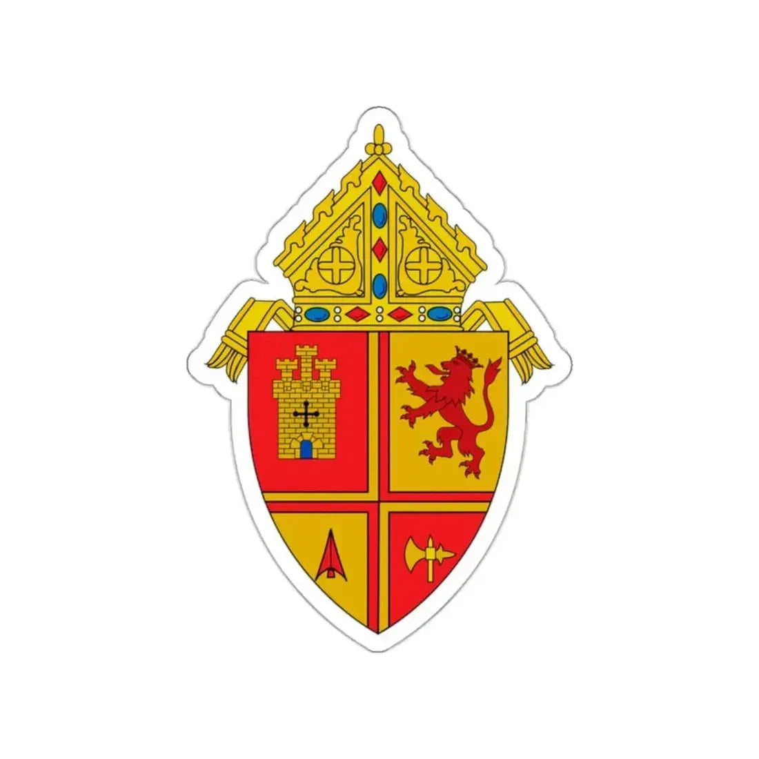 Roman Catholic Diocese of Saint Petersburg - STICKER Vinyl Die-Cut Decal White Die-Cut 2 Inch - The Sticker Space
