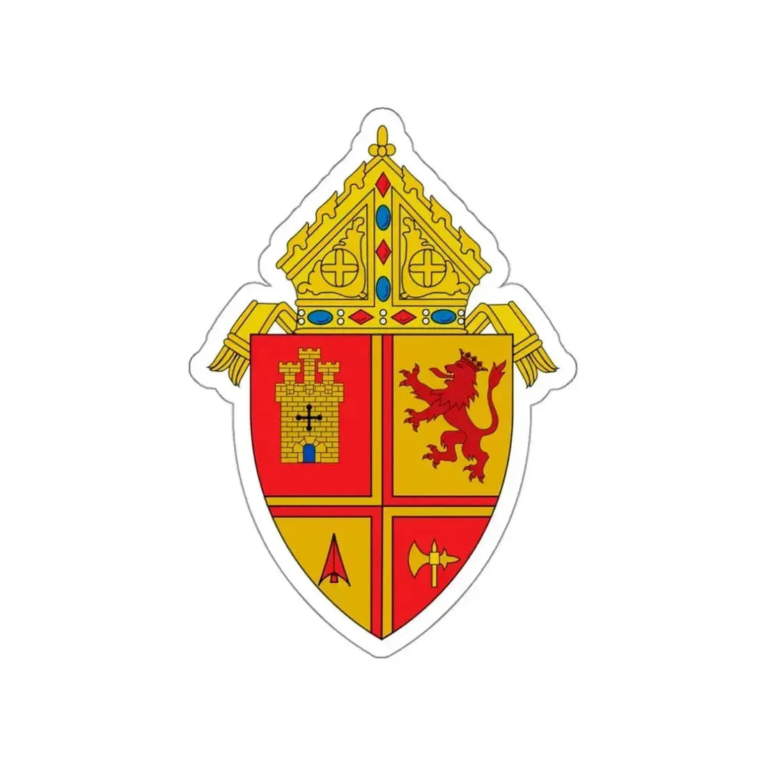 Roman Catholic Diocese of Saint Petersburg - STICKER Vinyl Die-Cut Decal White Die-Cut 3 Inch - The Sticker Space