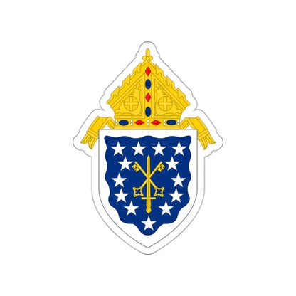 Roman Catholic Diocese of Saint Thomas - STICKER Vinyl Die-Cut Decal White Die-Cut 2 Inch - The Sticker Space