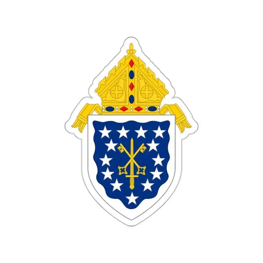 Roman Catholic Diocese of Saint Thomas - STICKER Vinyl Die-Cut Decal White Die-Cut 2 Inch - The Sticker Space